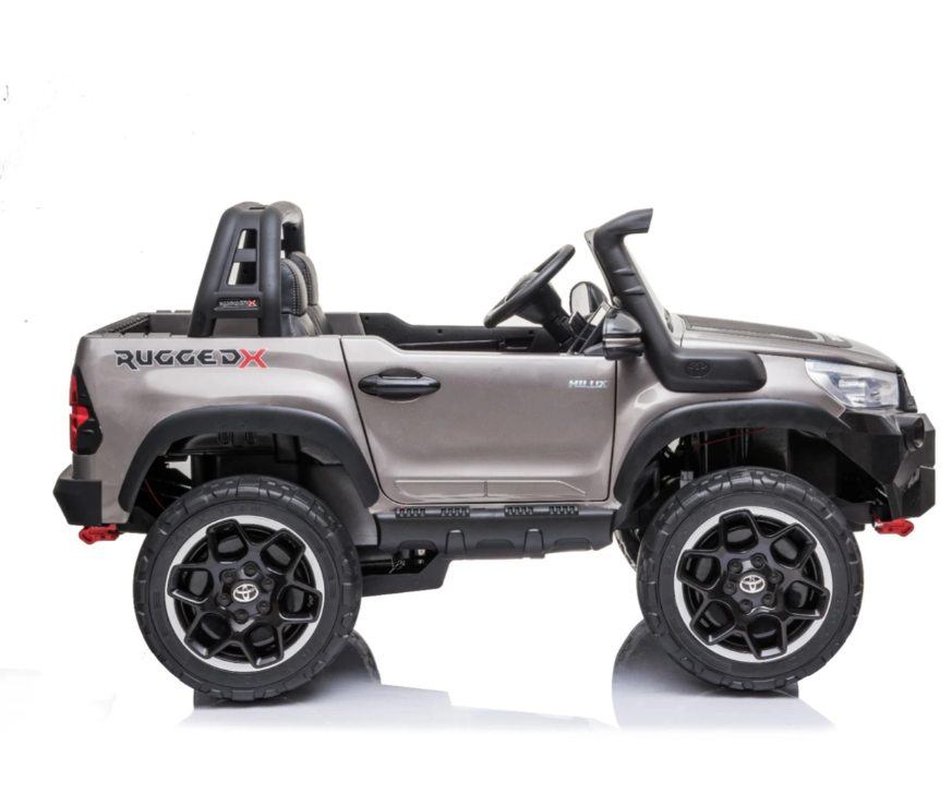 24V 480E TOYOTA HILUX 2-MOTORS RIDE ON KIDS SILVER