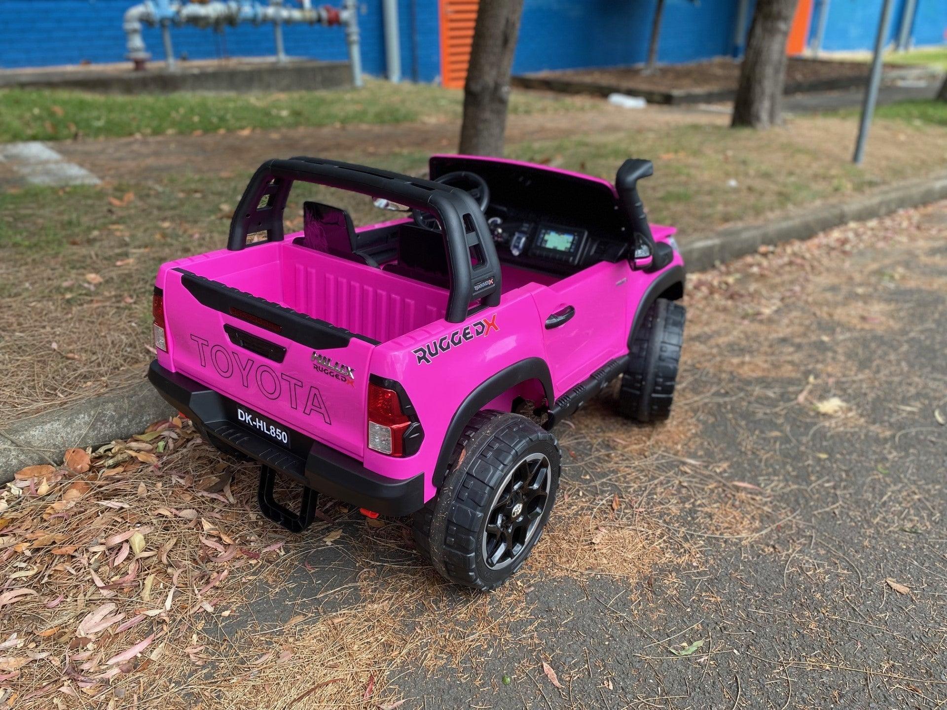 Toyota Hilux Ute 24V 480 watts Licensed Electric Ride On Toy for Kids – PINK