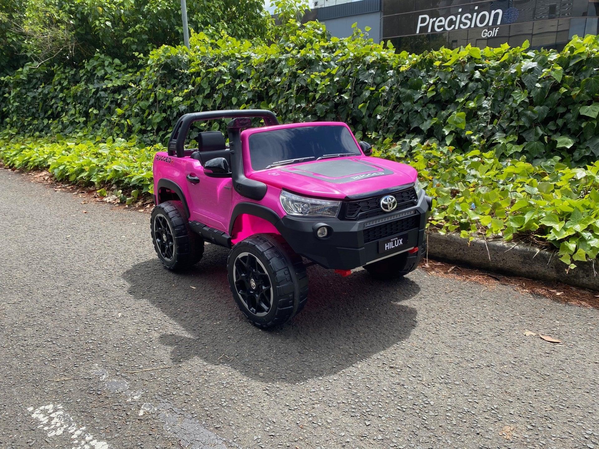 Toyota Hilux Ute 24V 480 watts Licensed Electric Ride On Toy for Kids – PINK