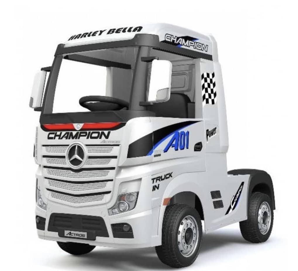 24 V LICENSED MERCEDES ACTROS KIDS TRUCK WHITE