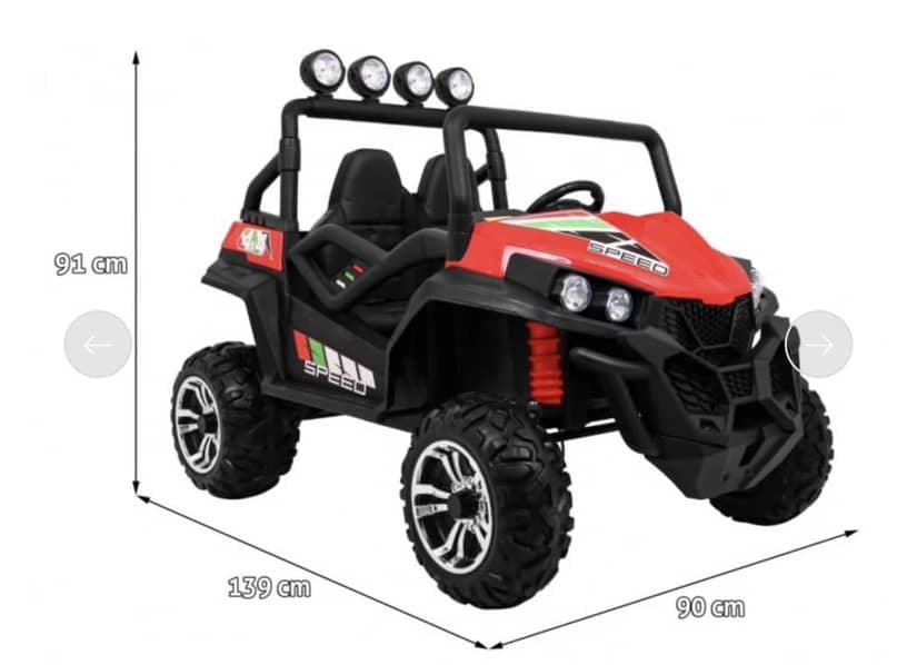 400 W 24 V BEACH BUGGY S-2588 KIDS CAR RED